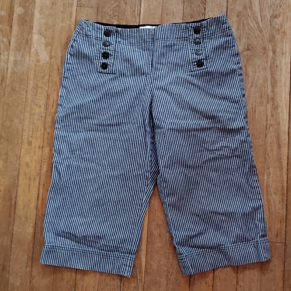Bamboo Traders Striped Sailor Capris